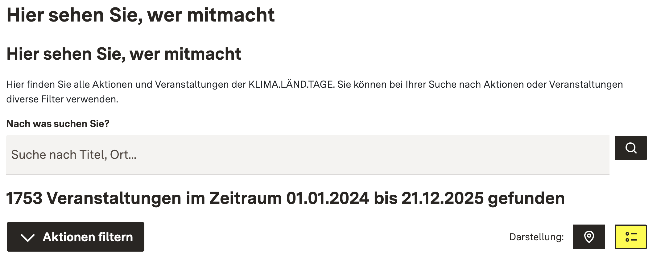 Oberfläche mit Text