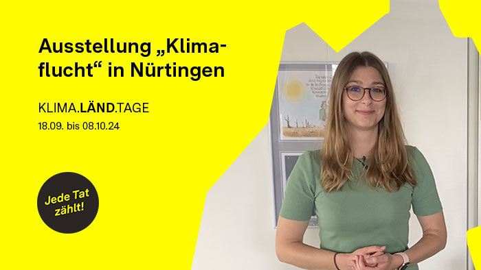 Video-Thumbnail mit der Klimaschutzmanagerin der Stadt Nürtingen.